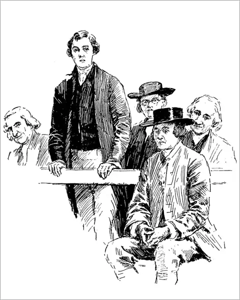 Quaker meeting, London, c1893