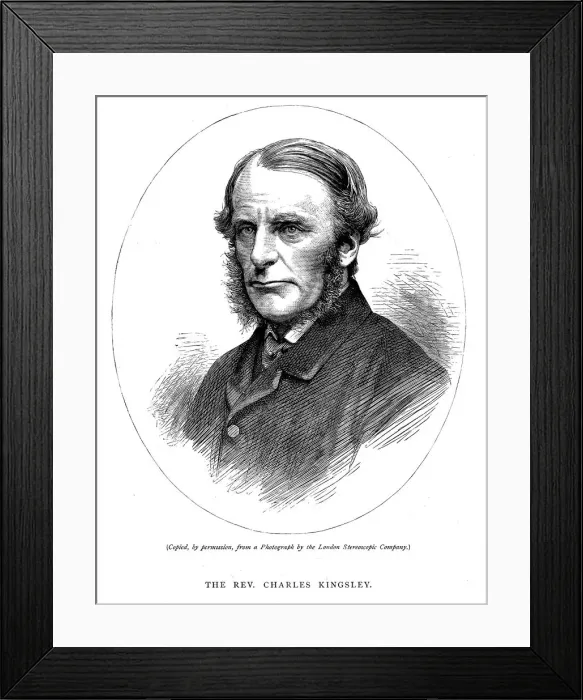 Framed Print : Charles Kingsley, British writer and cleric, c1880