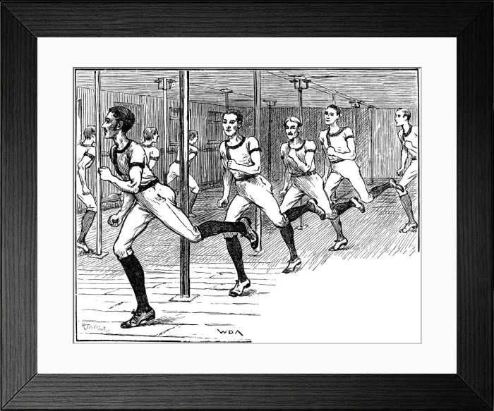 Framed Print : YMCA gymnasium, Longacre, London, 1887 Framed Print : YMCA gymnasium, Longacre, London, 1887