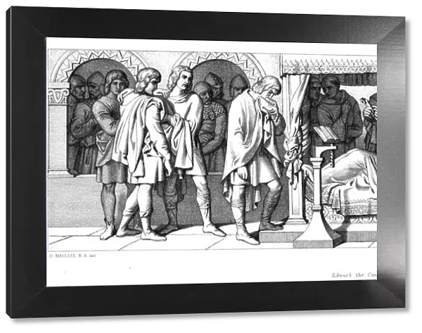 Death of Edward the Confessor, 1042 (1866). Artist: Daniel Maclise