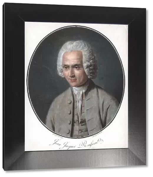 Jean-Jacques Rousseau (1712-78), French political philosopher. Artist: Pierre Michel Alix