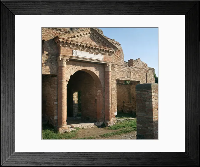 Framed Print : Doorway and warehouse at the Roman port of Ostia, 2nd century Framed Print : Doorway and warehouse at the Roman port of Ostia, 2nd century