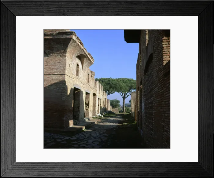 Framed Print : The House of Diana in the Roman port of Ostia, 2nd century Framed Print : The House of Diana in the Roman port of Ostia, 2nd century