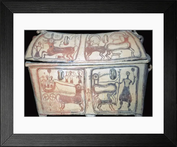 Framed Print : Late Minoan sarcophagus Framed Print : Late Minoan sarcophagus