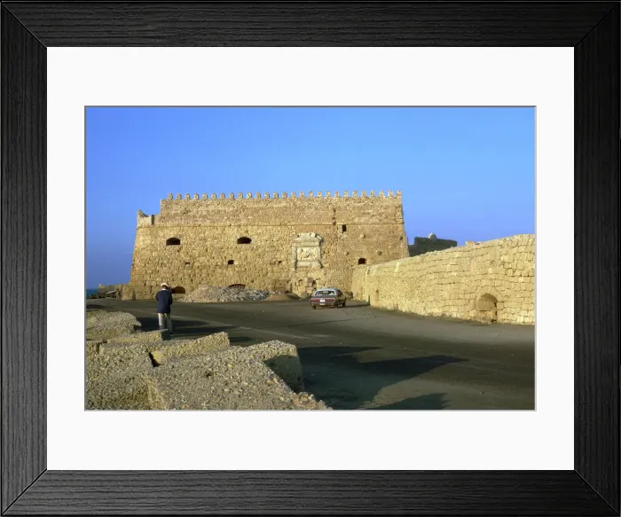 Framed Print : Venetian fortress in Heracleion, 16th century Framed Print : Venetian fortress in Heracleion, 16th century