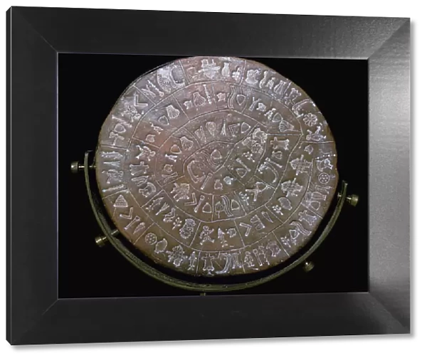 Phaestos Disc, from Minoan Royal Palace at Phaestos, 20th century BC