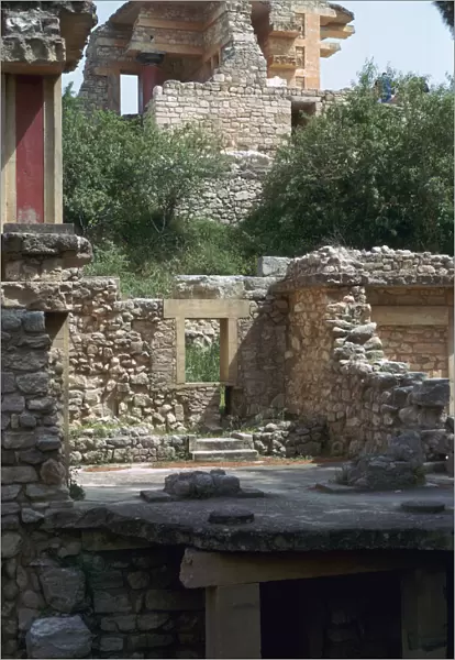 Buildings in the southern part of the Minoan Royal Palace at Knossos, 21st century BC