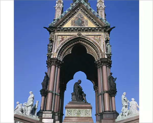 The west side of the Albert Memorial, 19th century