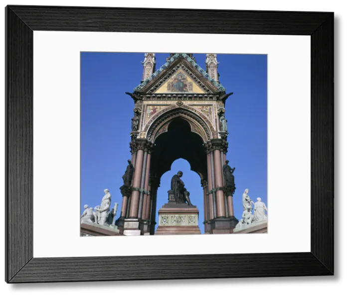 Framed Print : The west side of the Albert Memorial, 19th century Framed Print : The west side of the Albert Memorial, 19th century