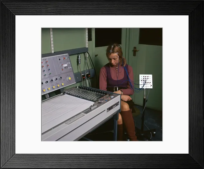 Framed Print : E. E. G recording Framed Print : E. E. G recording
