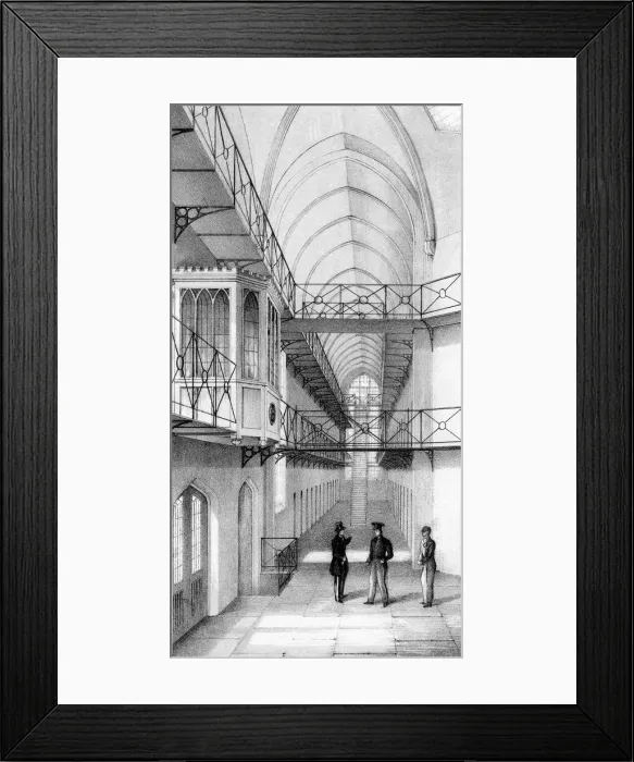 Framed Print : Reading Gaol, Berkshire, England, c1850 Framed Print : Reading Gaol, Berkshire, England, c1850