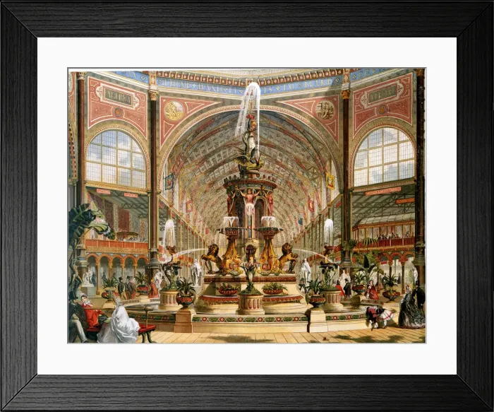 Framed Print : Interior of the Crystal Palace during the International Exhibition, 1862 Framed Print : Interior of the Crystal Palace during the International Exhibition, 1862