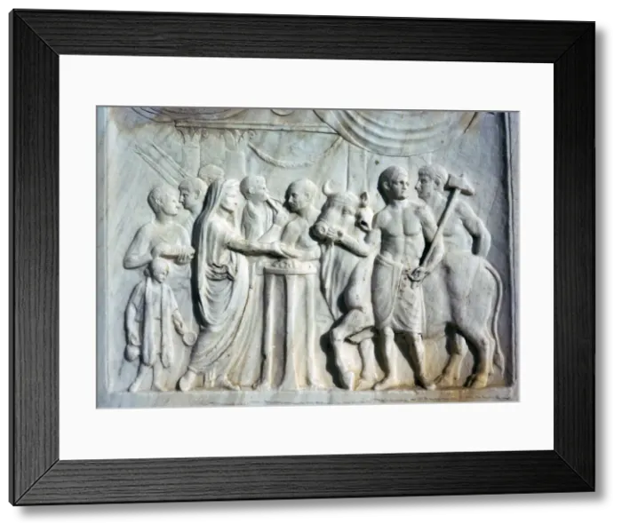 Framed Print : Altar dedicated to the Roman Imperial cult, 1st century Framed Print : Altar dedicated to the Roman Imperial cult, 1st century