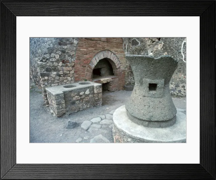 Framed Print : Bakery in Pompeii, 1st century