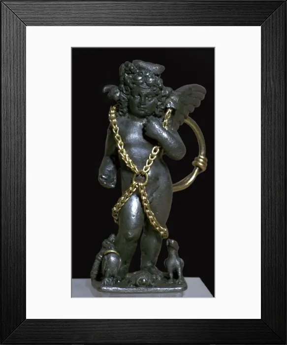 Framed Print : Bronze statuette of the infant Horus Framed Print : Bronze statuette of the infant Horus