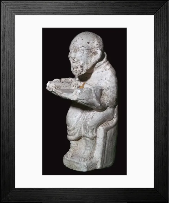 Framed Print : Pipeclay figure from a Roman tomb Framed Print : Pipeclay figure from a Roman tomb