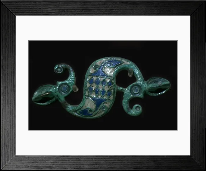Framed Print : Roman dragonesque brooch Framed Print : Roman dragonesque brooch