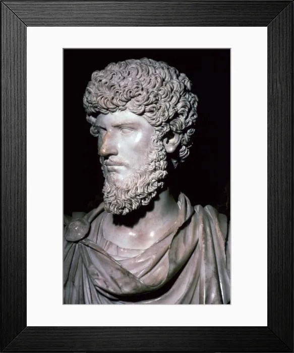 Framed Print : Portrait head of Emperor Lucius Verus Framed Print : Portrait head of Emperor Lucius Verus