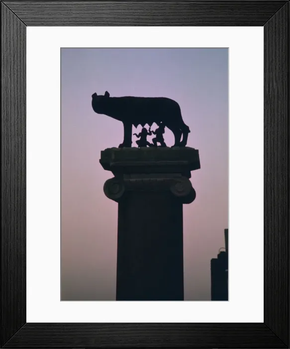 Framed Print : Statue of the wolf suckling Romulus and Remus Framed Print : Statue of the wolf suckling Romulus and Remus