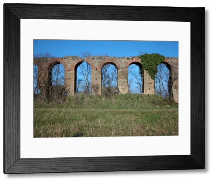 Framed Print : Roman Aqueduct, 4th century BC Framed Print : Roman Aqueduct, 4th century BC