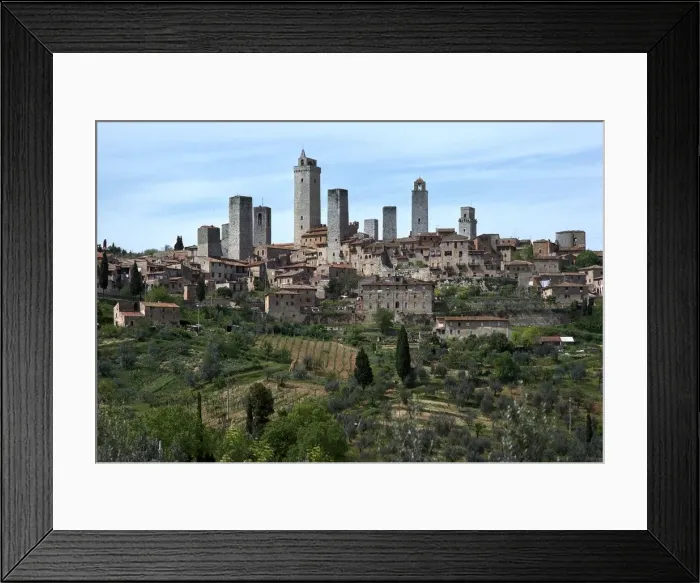 Framed Print : San Gimignano in Italy, 14th-15th century Framed Print : San Gimignano in Italy, 14th-15th century