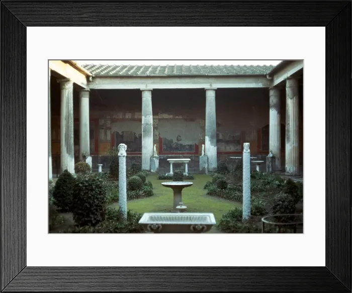 Framed Print : The house of the Vettii in Pompeii, 1st century Framed Print : The house of the Vettii in Pompeii, 1st century