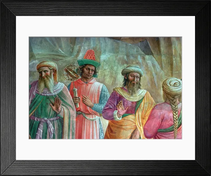 Framed Print : Detail from a painting of the adoration of the Magi Framed Print : Detail from a painting of the adoration of the Magi