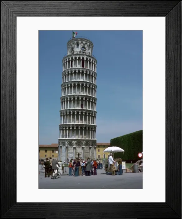 Framed Print : The leaning tower of Pisa, 12th century Framed Print : The leaning tower of Pisa, 12th century