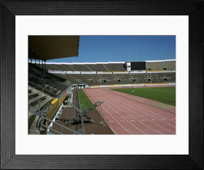 Framed Print : Interior of Olympic stadium in Helsinki, 1930s