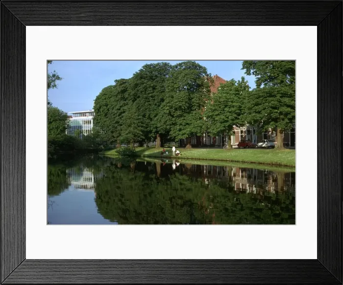Framed Print : The moat of the old city of Leiden Framed Print : The moat of the old city of Leiden