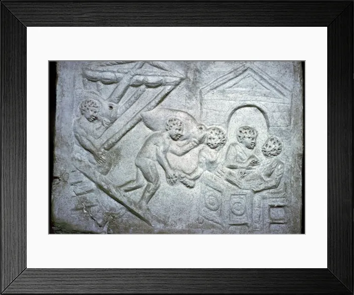 Framed Print : Roman relief of a ship Framed Print : Roman relief of a ship