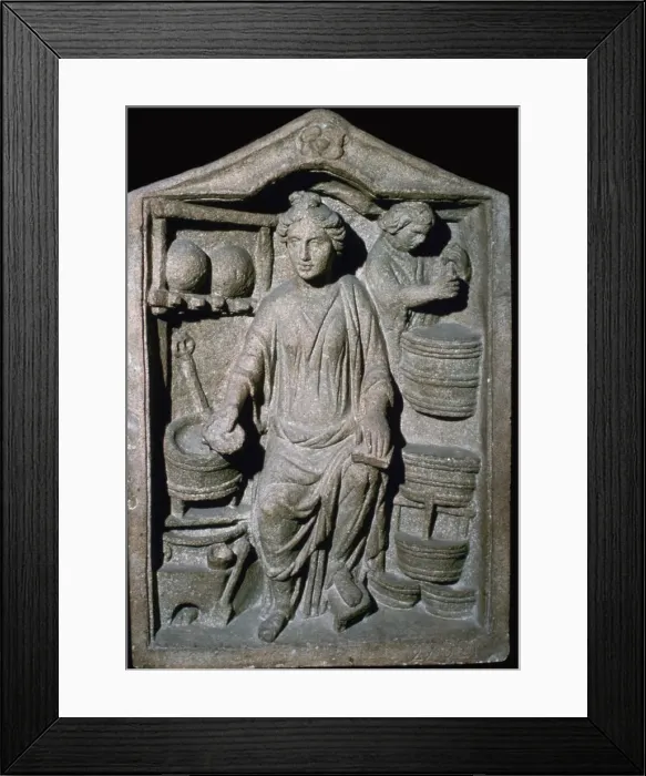 Framed Print : Roman relief of a Pharmacy Shop Framed Print : Roman relief of a Pharmacy Shop