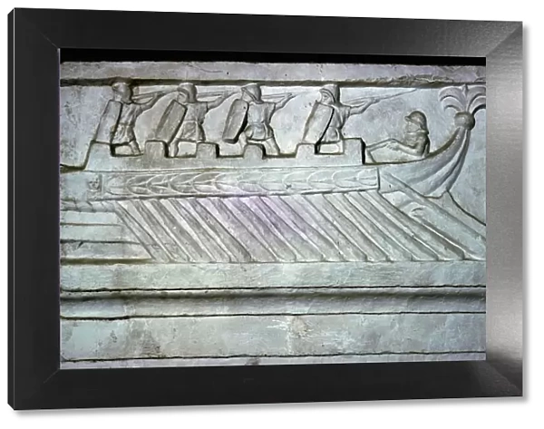 Roman relief of a Roman warship