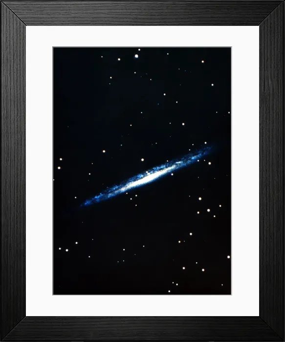 Framed Print : Spiral galaxy viewed edge on Framed Print : Spiral galaxy viewed edge on