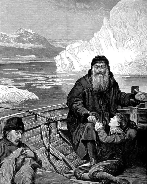 English navigator Henry Hudson (1550-1611) on his last voyage