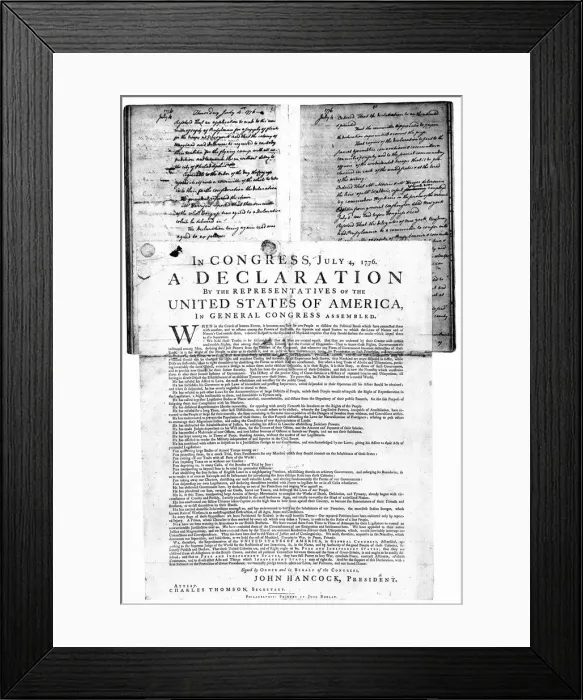 Framed Print : American Declaration of Independence, 4 July 1776 Framed Print : American Declaration of Independence, 4 July 1776