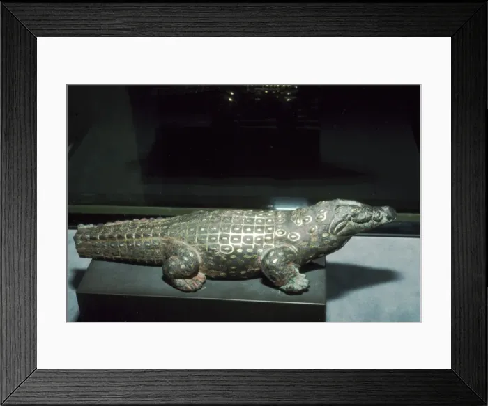 Framed Print : Egyptian Crocodile God of Fayum, Egypt, c1850BC Framed Print : Egyptian Crocodile God of Fayum, Egypt, c1850BC