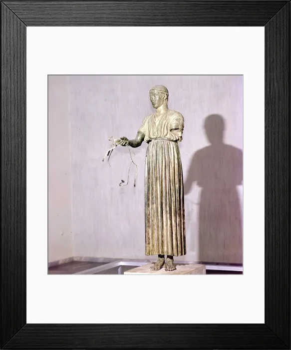 Framed Print : The Charioteer Bronze, Delphi, Greece, c475BC-470 BC