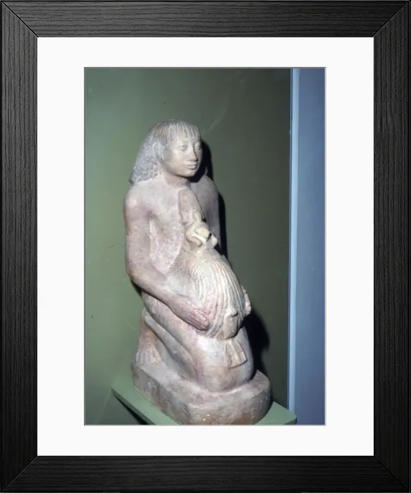 Framed Print : Egyptian Surveyor with coiled rope for measuring, 1400 BC Framed Print : Egyptian Surveyor with coiled rope for measuring, 1400 BC