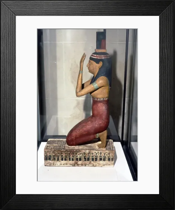 Framed Print : Statuette of supplicant kneeling Framed Print : Statuette of supplicant kneeling