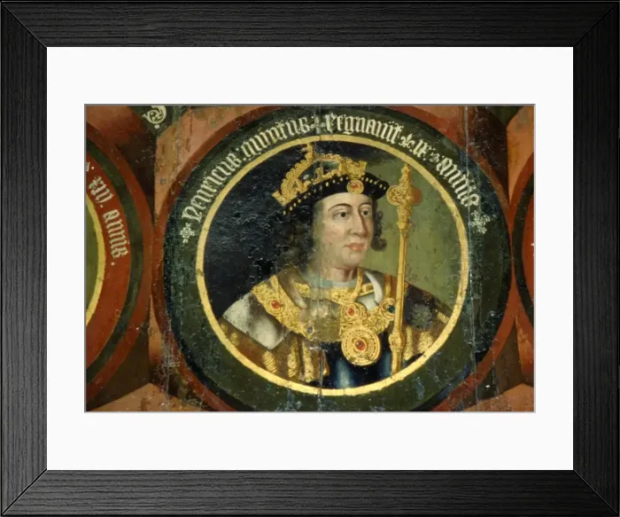 Framed Print : King Henry V of England, (1387-1422), circa mid 16th century Framed Print : King Henry V of England, (1387-1422), circa mid 16th century