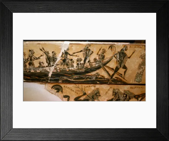 Framed Print : Detail from the Francois Vase, c6th century BC. Artists: Ergotimos, Kleitias Framed Print : Detail from the Francois Vase, c6th century BC. Artists: Ergotimos, Kleitias
