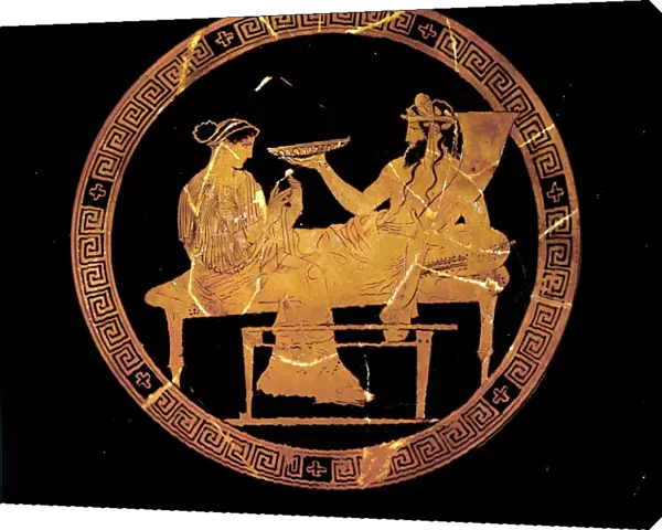 Hades and Persephone Banqueting: Altic Red-figure Kylix, c430 BC. Artist: Codrus Painter