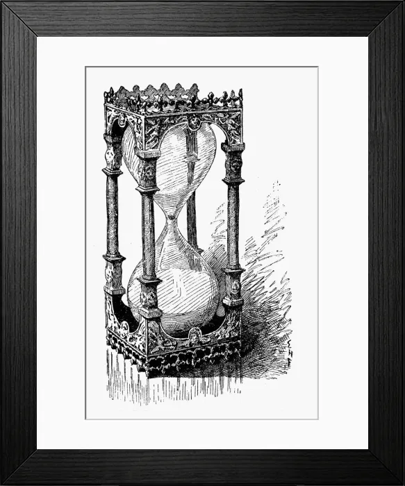 Framed Print : Hourglass, 1887 Framed Print : Hourglass, 1887
