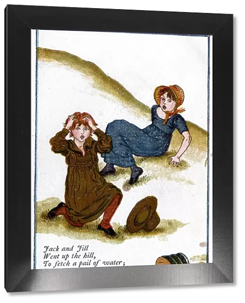Illustration for Jack and Jill went up the hill, Kate Greenaway (1846-1901). Artist: Catherine Greenaway