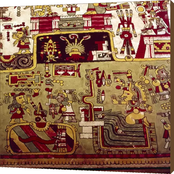 Codex Zouche-Nuttall is a pre-Columbian document of Mixtec pictography, 1200-1521