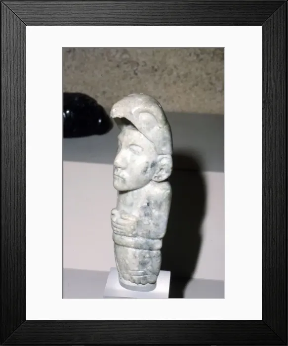 Framed Print : Aztec Jade Eagle Warrior, 1300-1521 Framed Print : Aztec Jade Eagle Warrior, 1300-1521
