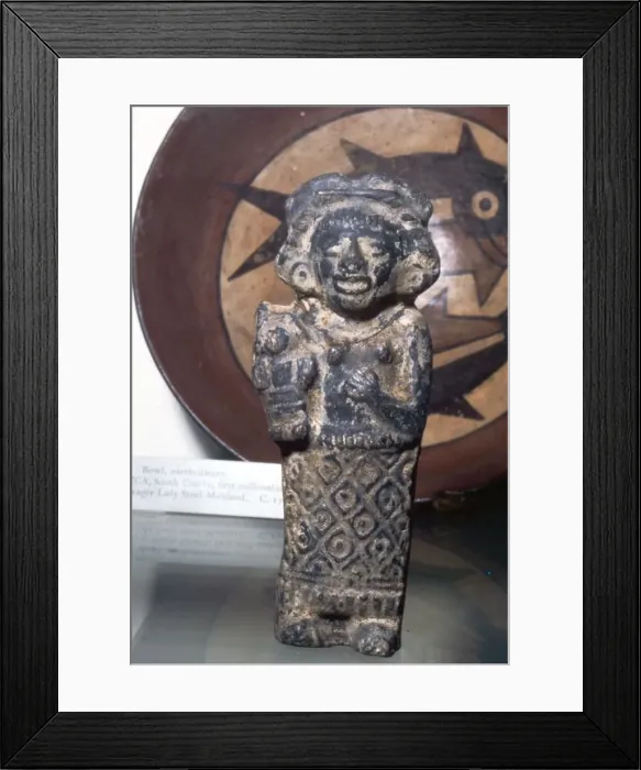 Framed Print : Earthenware Figure, Late Aztec, Mexico, 15th or 16th century Framed Print : Earthenware Figure, Late Aztec, Mexico, 15th or 16th century
