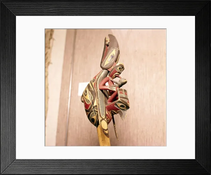 Framed Print : North American Indian Shamans Rattle, Thunderbird Framed Print : North American Indian Shamans Rattle, Thunderbird