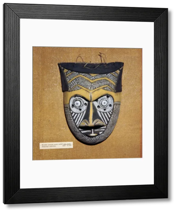 Framed Print : Wooden painted Sala Malu mask, Bangongo Tribe, Africa Framed Print : Wooden painted Sala Malu mask, Bangongo Tribe, Africa